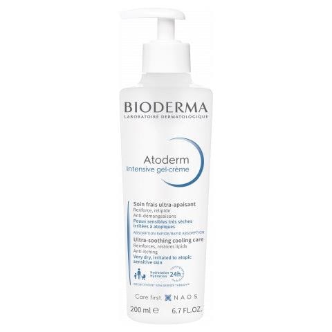 Gel-crema Curativa Fresca Ultra-lenitiva 200ml Atoderm Intensive Sensitive Skin Viso E Corpo - Foto 2