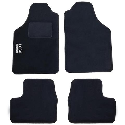 Tappetini Auto Compatibili Per Ypsilon Dal 2003 | Tappeti Sagomati | In Moquette Nera | Logo Ricamato E Battitacco | Accessori Interni - Foto 1