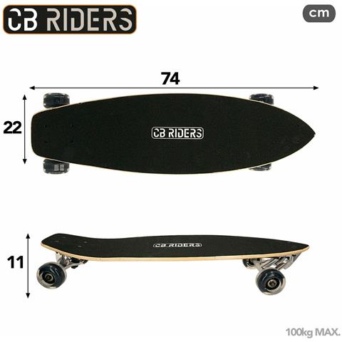 Skateboard Santa Monica Skater Legno 74 X 22 Cm - Foto 2