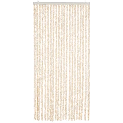 Tenda Antimosche Beige E Bianca 90x220 Cm In Ciniglia - Foto 3