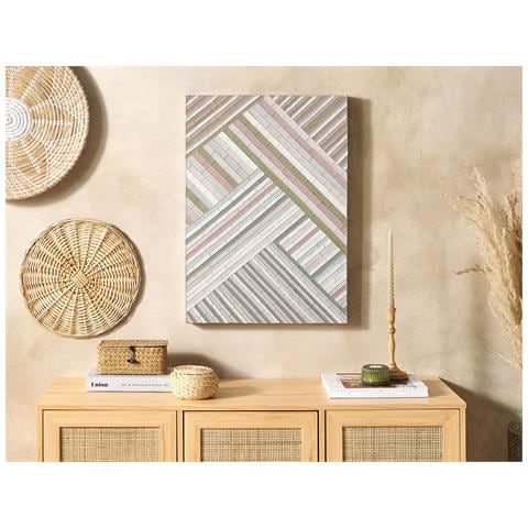 Decorazione Da Parete Multicolore 50 X 70 Cm Tembesi - Foto 1
