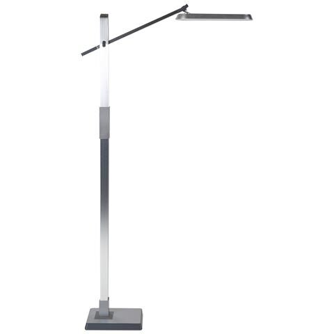 Lampada Da Terra A Led Aquarius Con Dimmer Metallo Argento - Foto 9
