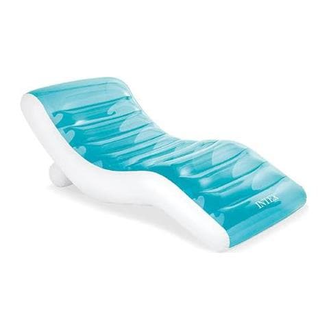 56874EU - Materassino Gonfiabile Mare Splash Lounge, Azzurro, 191x99 cm - Foto 1