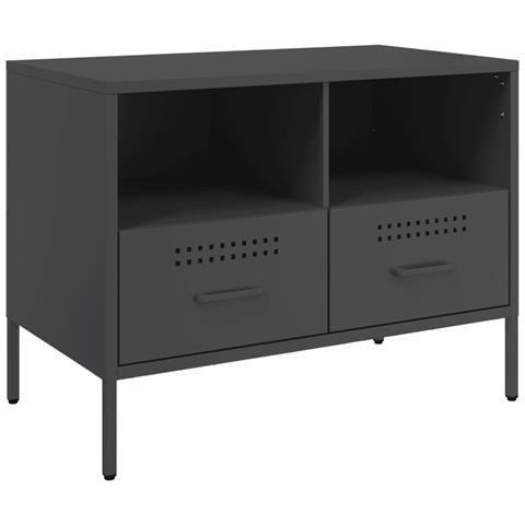 Mobile TV Nero 68x39x50,5 cm in Acciaio - Foto 1