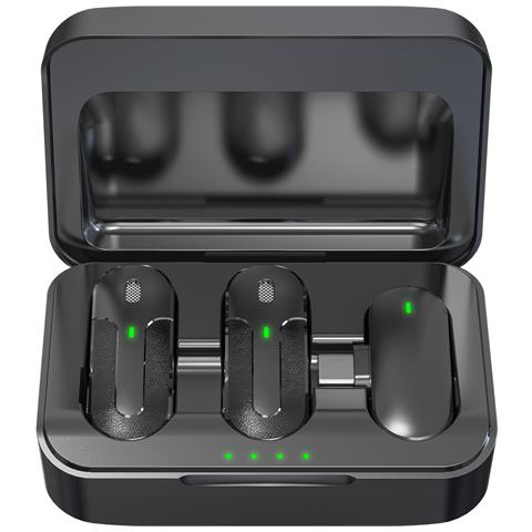 Microfono Lavalier Wireless, Microfono Clip-on Per Registrazione, Tiktok, Live Stream - Foto 7