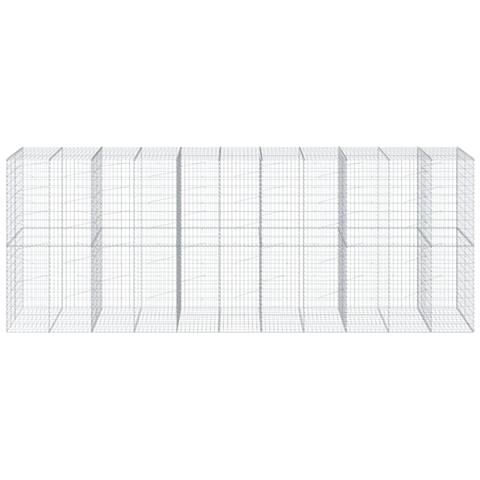 Cesto Gabbione Con Copertura 550x100x200 Cm In Ferro Zincato - Foto 3