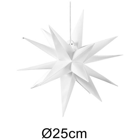 Stella Luminosa Di Natale Da Soffitto Decorazione Natalizia Led Rgb 25cm Con App - Foto 2