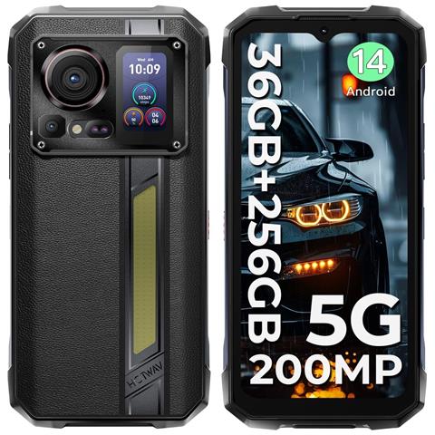 Hyper 7 Pro 5G 256GB 36 GB Ram Dual Sim Display 6.6" 2.4k Fotocamera 200 Mpx Slot Micro SD Android Nero - Foto 1