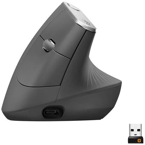 Mx Vertical Mouse Ufficio Mano Destra Rf Senza Fili Bluetooth Ottico 4000 Dpi - Foto 1