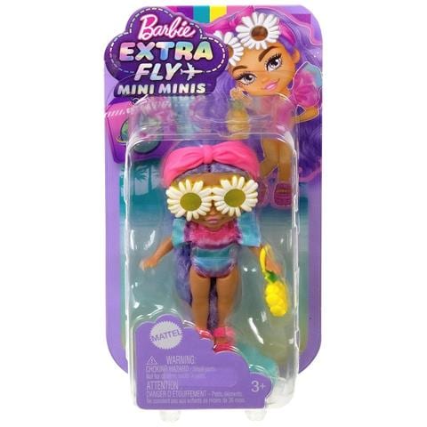 Barbie - Extra Mini Minis Fly, Mini Bambola Viaggiatrice Con Look Da Safari 3+ - Foto 1