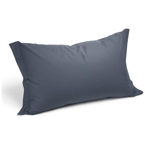 Coppia Federe In Cotone Colore Grigio Misura Standard - Foto 2