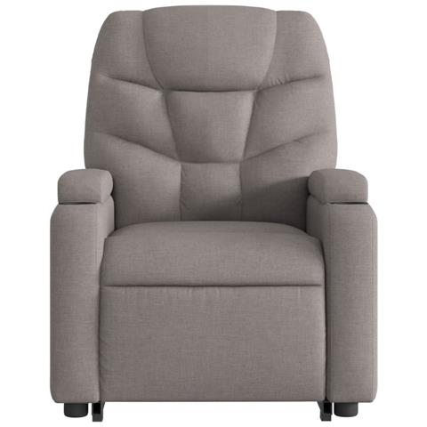 Poltrona Alzapersona Reclinabile Tortora in Tessuto - Foto 9