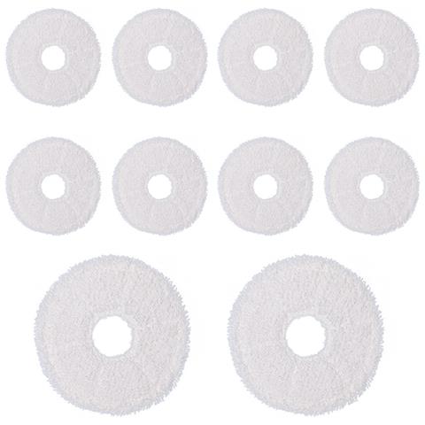 Panni Di Ricambio Per Robot Aspirapolvere, Confezione Da 10, Compatibili Con Ecovacs X1/t10/t20/t30pro E Dreame S10/s20/x10/x20/x30 White - Foto 1