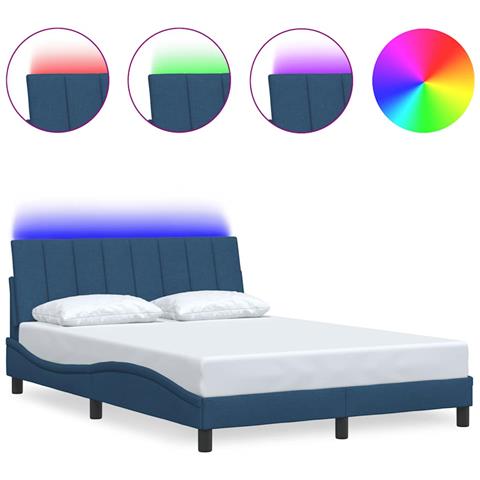 Giroletto senza Materasso Blu 140x190 cm in Tessuto - Foto 1