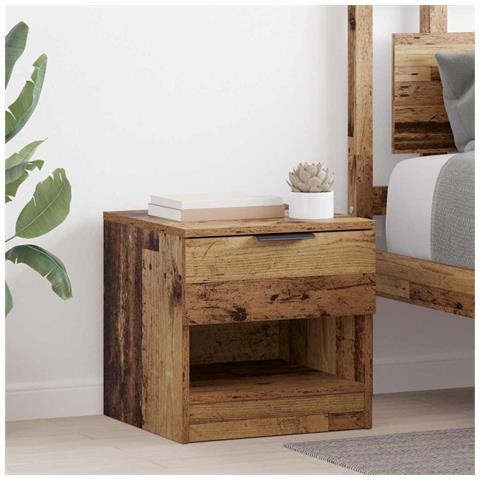 Armadietto per letto 2 pcs Legno vecchio 40 x 39 x 40 cm - Foto 2