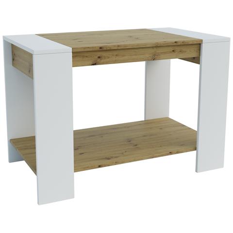 Tavolino Rio - Marrone - Truciolare Melaminico - 90x60x50 Cm - Foto 1