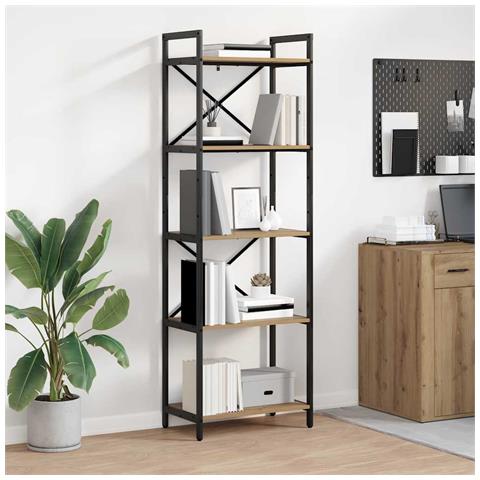 Libreria Rovere artigianale 56 x 34 x 171 cm Legno multistrato - Foto 2