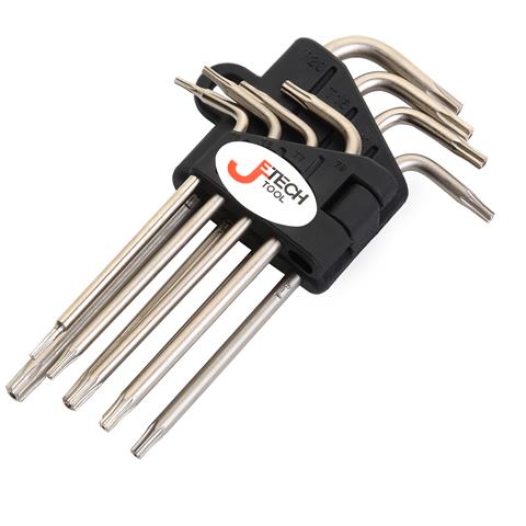 Set 8pz chiavi Torx di sicurezza (con foro), acciaio S2, dimensioni T5/TT6-TT20 - Foto 7
