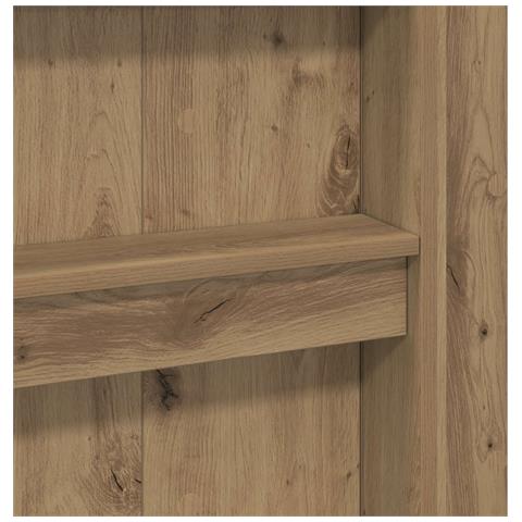 Struttura letto a castello con scrivania Rovere artigianale - Foto 9