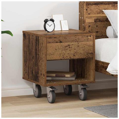 Comodino Legno vecchio 40,5 x 40 x 48 cm Legno multistrato - Foto 2