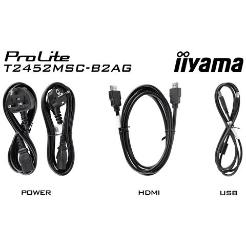 iiyama ProLite T2452MSC-B2AG, 61 cm (24"), 1920 x 1080 Pixel, Full HD, 5 ms - Foto 17