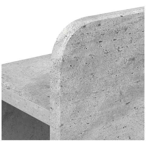 Testata del letto Grigio Cemento Legno ingegnerizzato - Foto 2