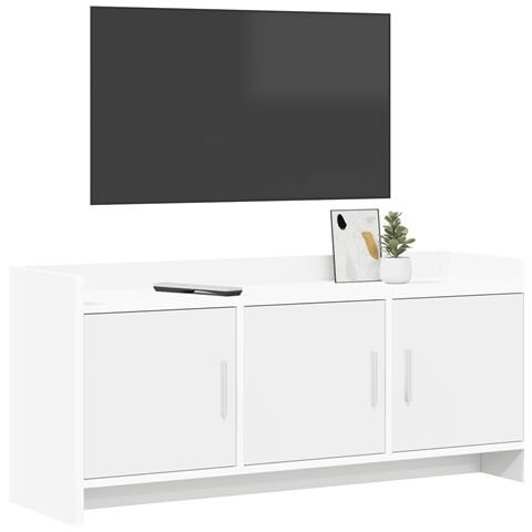 Mobile TV 102 x 33 x 47 cm Bianco Legno ingegnerizzato - Foto 2