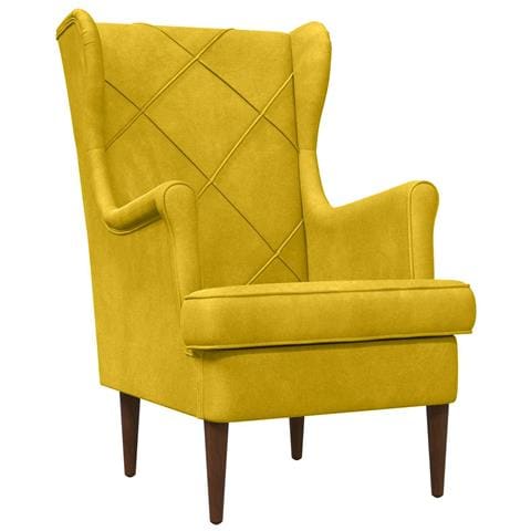 Poltrona Giallo Velluto - Foto 1