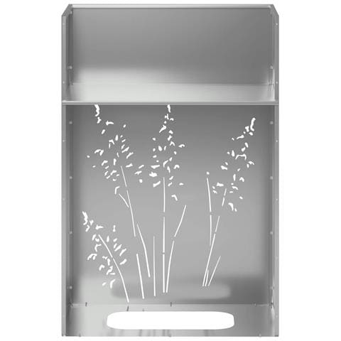 Vaso da giardino 2 pz Argento 50 x 30 x 75 cm Acciaio zincato - Foto 9