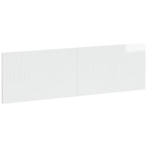 Testiera da Muro HOORN Bianco Lucido Legno ingegnerizzato - Foto 1