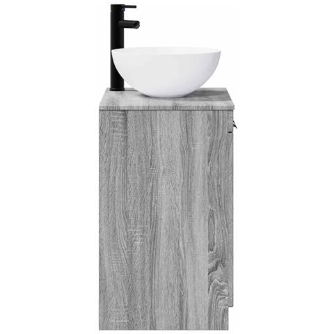 Set di mobili per il bagno Sonoma grigio Legno ingegnerizzato - Foto 2