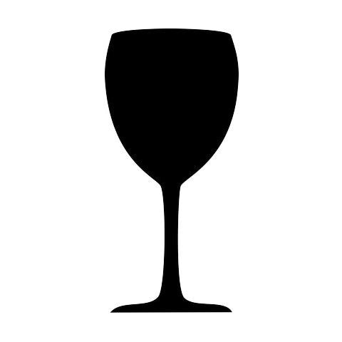 lavagna da parete 'bicchiere' silhouette - Foto 1