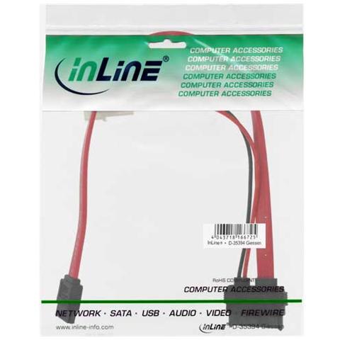 cavo sata alimentazione da 2pin maschio 5,25" (alim.) + sata 7pin l-form (dati) a 13pin slimline sata femmina (cddvd) , 5 - Foto 3