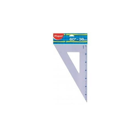 Squadra Trasparente Plastica 36 cm 242636 - Foto 1