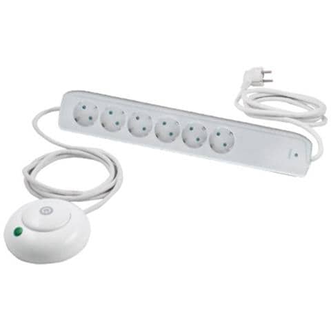 Presa multipla 6-fold 1,5m con interruttore a pedale - Foto 1