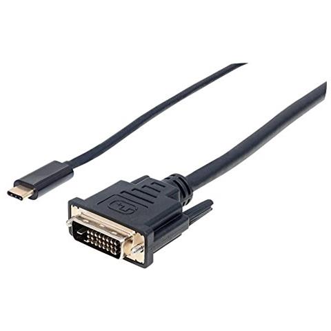 IADAP USBC-DVI - Cavo Adattatore USB-C a DVI 2m Nero - Foto 1