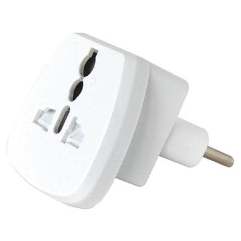 Adattatore Singolo Universale Spina 10a 2p+t Standard Italiano Bianco - Sku 8747 - Foto 1
