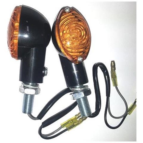 Frecce Indicatori Direzione Led Moto Universali Scooter Custom Naked Nero - Foto 1
