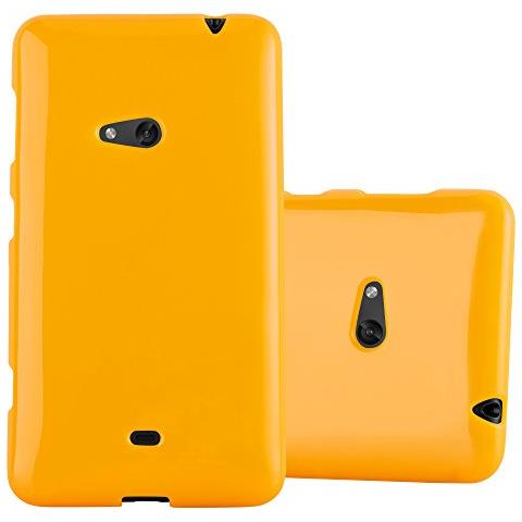 Custodia Compatibile Con Nokia Lumia 625 In Jelly Giallo - Coperchio Protettivo In Silicone Tpu Flessibile - Foto 1