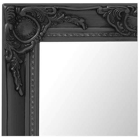 Specchio Da Parete Stile Barocco 60x40 Cm Nero - Foto 6