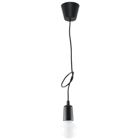 Sollux Sl. 0572 - Lampada A Sospensione Diego 1, Moderna Luce A Led Nera Per Soggiorno, Camera Da Letto, Corridoio, Ufficio, Attacco E27, Colore: Nero - Foto 15