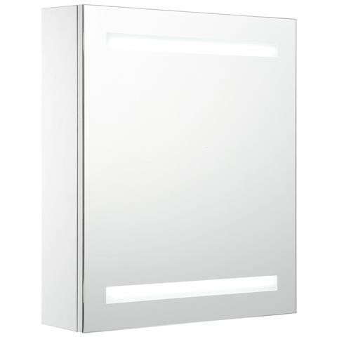 Armadietto Bagno con Specchio e LED 50x13,5x60 cm - Foto 1