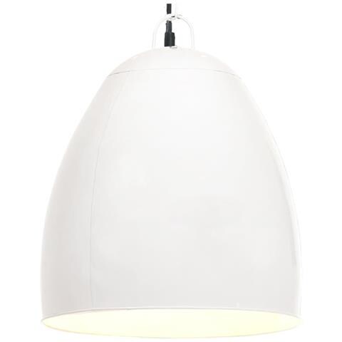 Lampada A Sospensione Industriale 25 W Bianca Rotonda 42 Cm E27 - Foto 1