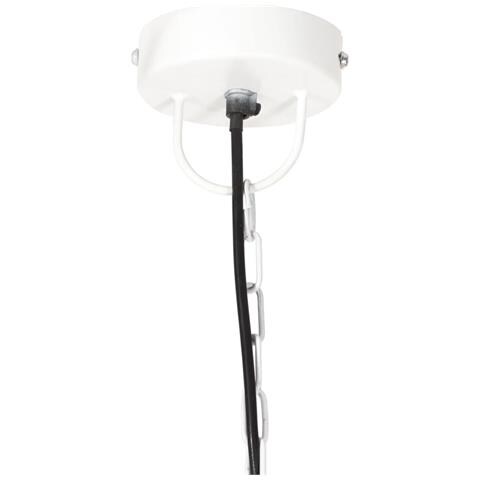 Lampada A Sospensione Industriale 25 W Bianca Rotonda 42 Cm E27 - Foto 9