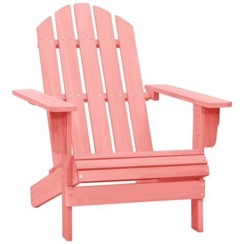 Sedia Giardino Adirondack in Legno Massello di Abete Rosa - Foto 1