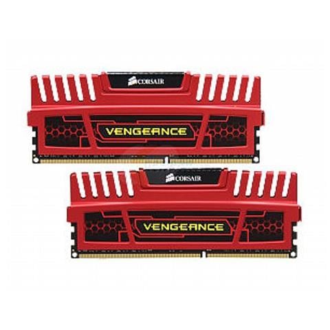 Vengeance RED 16GB (2x8GB) DDR3 1600MHz DIMM, 16 GB, DDR3, 1600 MHz, 0 - 85 C, -25 - 95 C, 10 - 80% - Foto 1