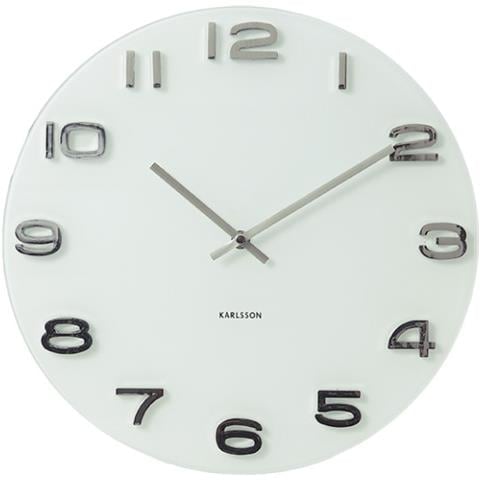 Vintage Quartz wall clock Cerchio Bianco - Foto 1