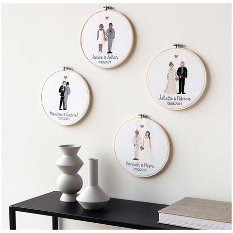 Kit Di Ricamo A Punto Croce - Crea Gli Sposi - Foto 1