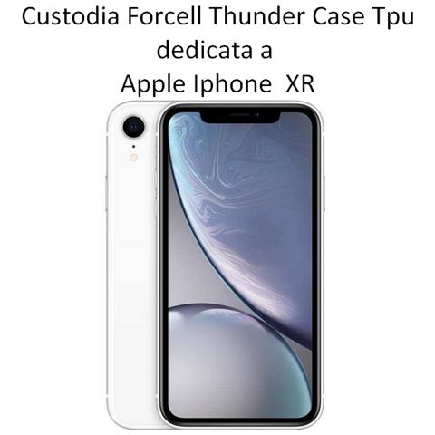 Forcell Thunder Custodia Tpu Silicone  Cover Case Per Apple Iphone Xr Black - Foto 2