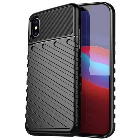 Forcell Thunder Custodia Tpu Silicone  Cover Case Per Apple Iphone Xr Black - Foto 1
